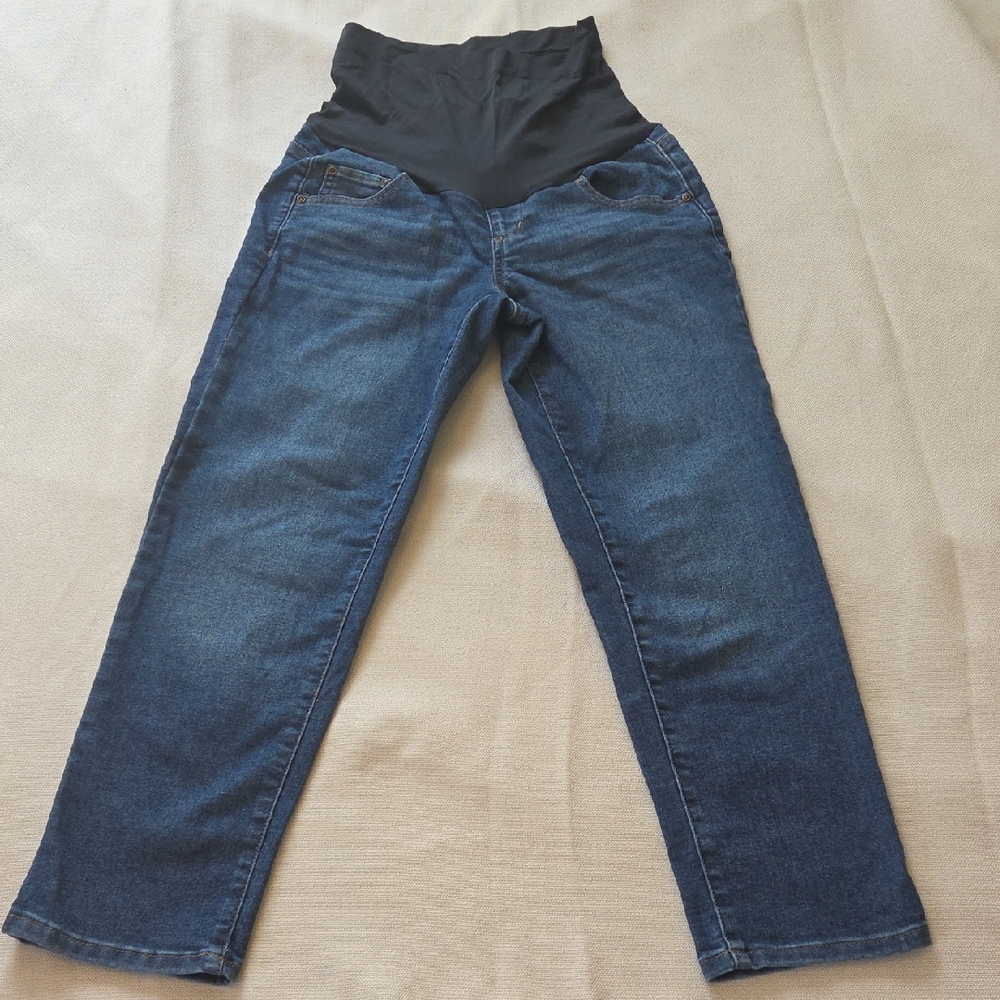 Sonoma Girlfriend Women's Maternity High Rise Blue Jeans Size Small